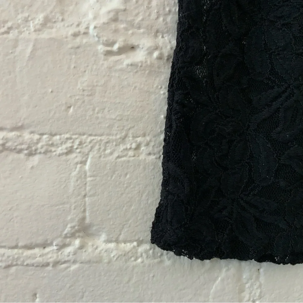 A New Day Black Lace Short Sleeve Top Shirt Top Goth Fairy Indie Sexy Size M - Picture 12 of 15